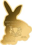 Pièce de monnaie en Or 3000 Francs g 0.031 (1/1000 oz) Millésime Gold Gift EASTER BUNNY 1/1000