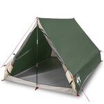 vidaXL Tente de camping en forme de A 2 personne vert imperméable