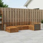 vidaXL Ensemble de canapés d'extérieur 6 pc Naturel