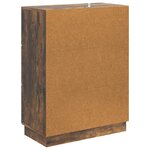 vidaXL Buffet Chêne fumé 66 x 34 5 x 87 cm Bois d'ingénierie