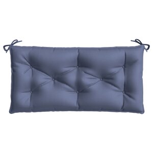 vidaXL Coussin de banc de jardin bleu marine 110x50x7 cm tissu oxford