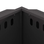 vidaXL Foyer sans fumée Noir 38 x 38 x 51 cm Acier