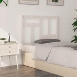 vidaXL Tête de lit Blanc 95 5x4x100 cm Bois massif de pin