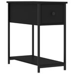 vidaXL Tables de chevet 2 Pièces noir 30x60x60 cm bois d’ingénierie