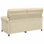 vidaXL Canapé 100  polyester  cadre en métal  MDF  Contreplaqué