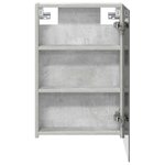 vidaXL Armoire Miroir de Salle de Bain Gris béton 40 x 10 5 x 60 5 cm
