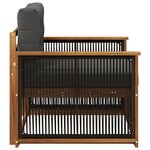 vidaXL Sofa de milieu extérieur Naturel