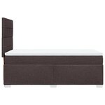 vidaXL Sommier à lattes de lit avec matelas Marron foncé 100x200 cm