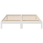 vidaXL Cadre de lit sans matelas blanc 180x200 cm bois massif de pin