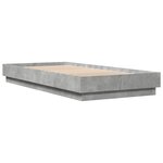 vidaXL Cadre de lit sans matelas gris béton 90x200 cm