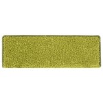 vidaXL Tapis d'escalier 15 pièces 65 x 21 x 4 cm Vert Bordure rectangulaire