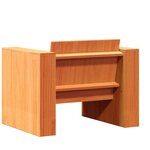 vidaXL Canapé de jardin cire marron 79x60x62 cm bois de pin massif