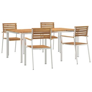 Ensemble de Salle à Manger de Jardin 5 Pièces en Bois Massif d'Acacia vidaXL