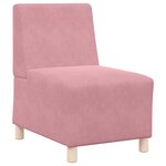 vidaXL Unité de Sofa Modulaire Sans Accoudoirs 2 Pièces Rose