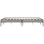 vidaXL Cadre de lit sans matelas sonoma gris 120x200 cm