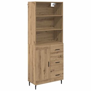 vidaXL Haut Armoire avec tiroir Chêne artisanal 69 5 x 34 x 180 cm