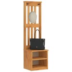 vidaXL Portemanteau SANDNES 45x40x159 5 cm bois massif pin