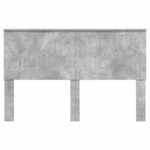 vidaXL Tête de lit Gris béton 150 cm Bois d'ingénierie