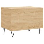 vidaXL Table basse Chêne sonoma 60x44 5x45 cm Bois d'ingénierie
