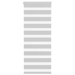 vidaXL Store zèbre gris clair largeur du tissu 50 9 cm polyester