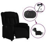 vidaXL Fauteuil inclinable électrique Noir Similicuir