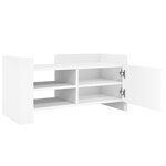 vidaXL Meuble TV blanc 80x35x40 cm bois d’ingénierie