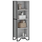 vidaXL Bibliothèque sonoma gris 50x31x137 5 cm bois d'ingénierie