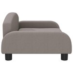 vidaXL Canapé pour enfants taupe 70x45x30 cm tissu