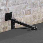 vidaXL Parasol de jardin Anthracite et noir 248.5 x 247.5 x 160 cm