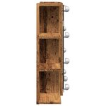 vidaXL Armoire à miroir avec LED vieux bois 70x16 5x60 cm