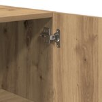 Meuble mural vidaXL En chêne artisanal 60x31 5x60 cm En bois d'ingénierie