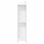 vidaXL Cabinet de Tête de Lit Blanc brillant Bois d'ingénierie