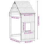 vidaXL Toit de lit pour enfants 60x89x134 5 cm bois de pin massif