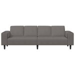 vidaXL Sofa en tissu Gris clair 208 cm Tissu en velours côtelé