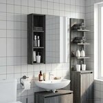 vidaXL Armoire murale de salle de bain Gris Sonoma 20 x 14 x 70 cm