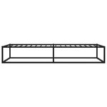 vidaXL Cadre de lit sans matelas noir métal 100x200 cm