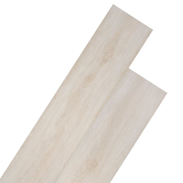 vidaXL Dalles de plancher PVC autoadhésif blanc chêne classique