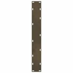 vidaXL Pieds de table de bar en acier naturel  2 pièces  60 x (100-101) cm