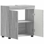 vidaXL Armoire de lavabo de salle de bain avec porte TULUM Sonoma gris