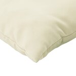 vidaXL Coussins de palette lot de 3 blanc crème tissu oxford