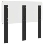 vidaXL Tête de lit Chêne noir 135 cm Bois d'ingénierie