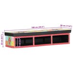 Meuble TV mural vidaXL Multicolore 100x30x22cm en bois d'ingénierie