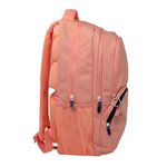 Sac à dos scolaire Milan Serie 1918 25L - 3 poches avant + 2 poches latérales - Poignées réglables et rembourrées - Taille 46 5x30x17cm - Couleur Rose