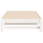vidaXL Lit coulissant sans matelas blanc 2x(75x190) cm