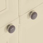 vidaXL Armoire plastique 79x43x125 cm design de bois blanc angora