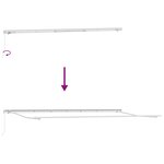 vidaXL Auvent manuel rétractable anthracite et blanc 600x300 cm