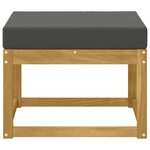 vidaXL Hocker d'extérieur Bois d'Acacia Massif Blanc
