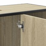 vidaXL Armoire lavabo de salle de bain chêne sonoma bois d'ingénierie
