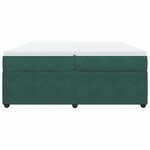 vidaXL Sommier à lattes de lit et matelas Vert foncé 200x200cm Velours
