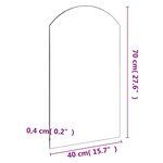 vidaXL Miroir 70x40 cm Verre